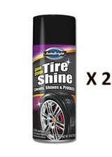 2 x Tyre Shine AutoBright Tire & Bumper Spray CLEANS SHINES PROTECTS 283G Can