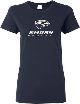 Emory Eagles Primary Logo Women's T Shirt - Navy