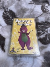 CASSETTE - Barney's Favorites Vol 1 Vtg 1993 Purple Dinosaur Childrens Songs