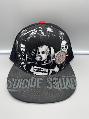 Suicide Squad Deadshot Crosshairs Logo Snapback Baseball Cap Hat DC Comics