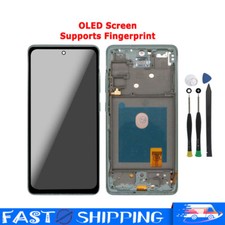 Silver OLED Screen For Samsung S20 FE 5G G781 G781U G781B LCD Display Frame Tool