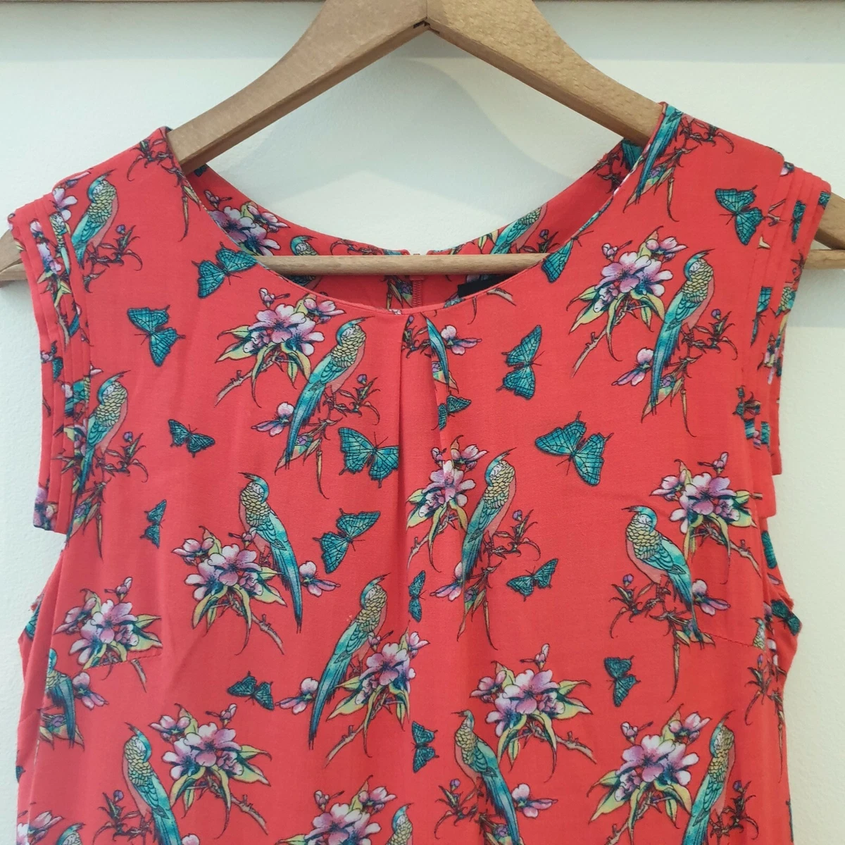 Oasis bird print shirt cheap dress