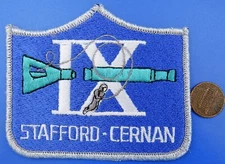 NASA PATCH vtg GEMINI IX 9 / Stafford Cernan ASTRONAUTS 3.75" RARE!!