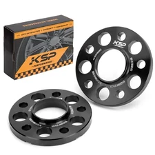 KSP 5X112mm Wheel Spacers,15mm 66.56mm Hubcentric Bore Forged Tuning Spacer f...
