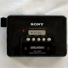 SONY WM-FX808 1993 As is Walkman W/Plug adapter Cassette Player Non-Returnable