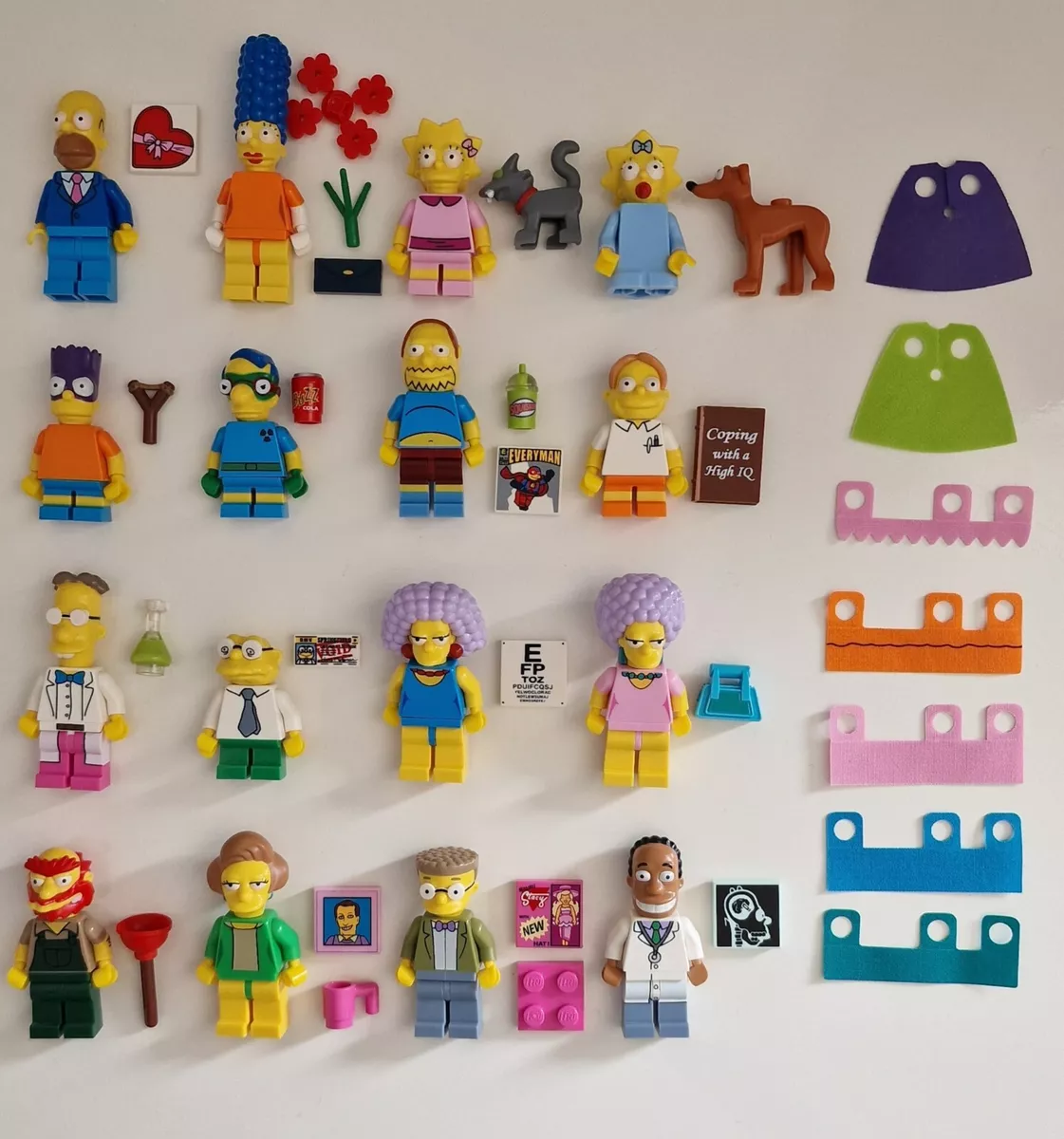 LEGO Set The Simpsons Series 2 Full Minifigures And Accessories Set New Bart