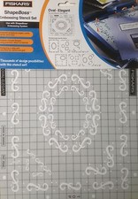 Fiskars ShapeBoss Embossing Stencil Set - Oval-Elegantt - 5614 - NEW