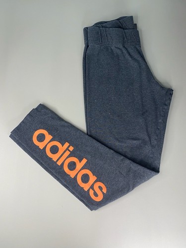 Adidas Gray/ Orange Logo Leggings 