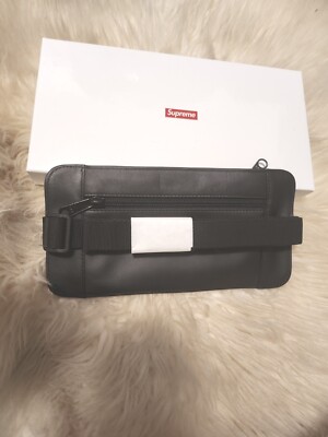 バッグ supreme Leather waist shoulder pouch Supreme Leather Waist Shoulder Pouch Black Mens | eBay