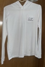 VINEYARD VINES YOUTH SMALL WHITE PULLOVER HOODIE