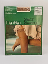 JC Penney by Gaymode Thigh High Stretch Stockings Sml Taupe 4'10"  5'5" NOS VTG