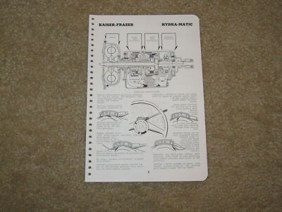 1951-52 Kaiser Frazer Hydramatic Trans. Repair Manual