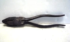 Vintage Red Devil No 1050 8" Lineman's Pliers Wire Cutters - USA - rare