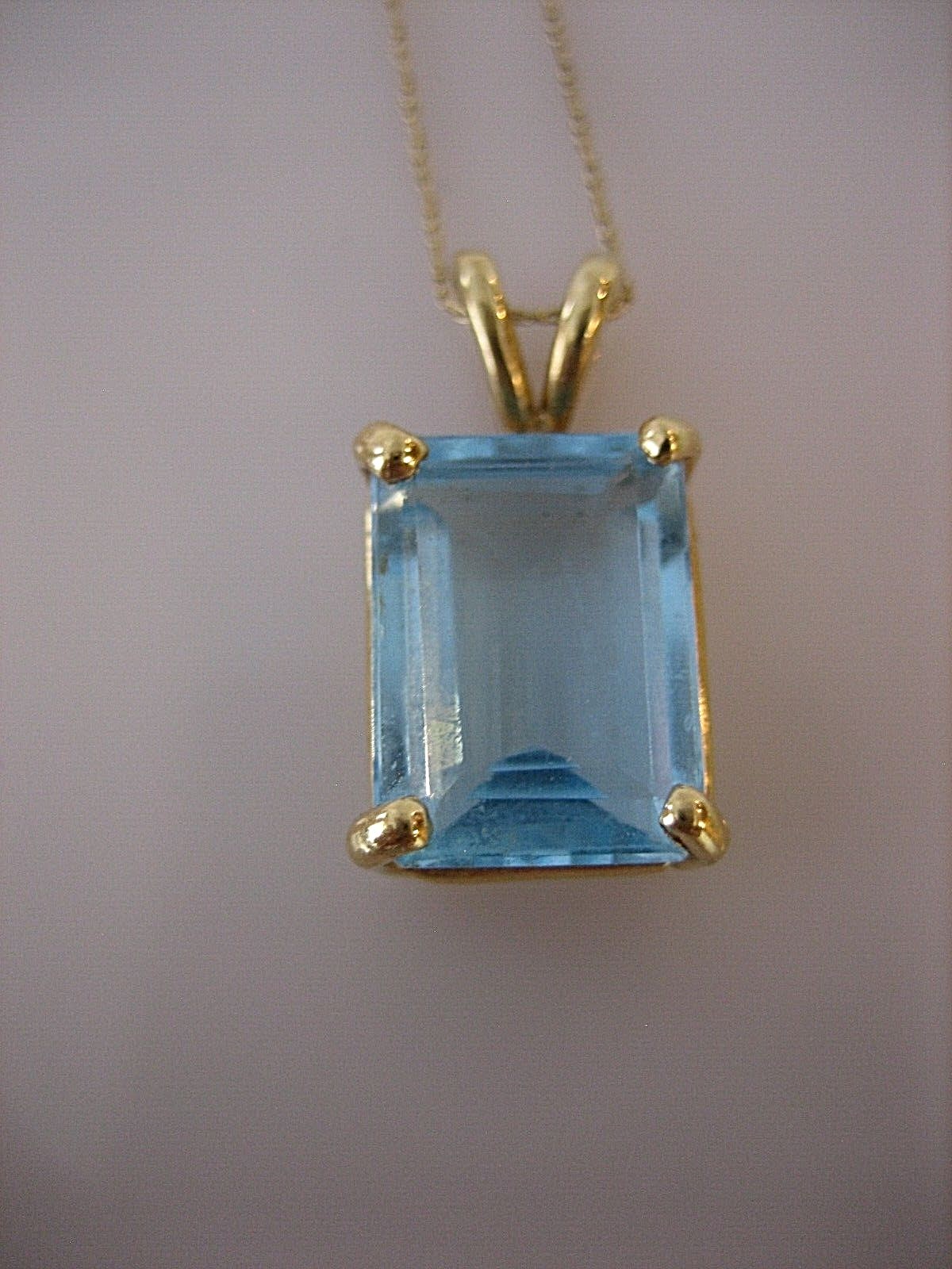 vintage topaz pendant