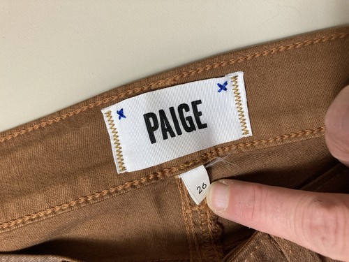 PAIGE Verdugo Ultra Skinny Jeans $289 in SADDLE sz 26                          1 - Photo 10/20
