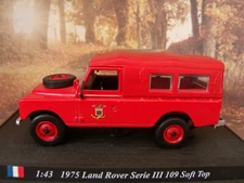 1/43  DelPrado 1975 Land Rover serie III 109 soft top France Fire