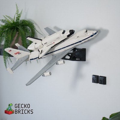 Adjustable Wall Mount Set for LEGO Icons (10360) Shuttle Carrier Aircraft