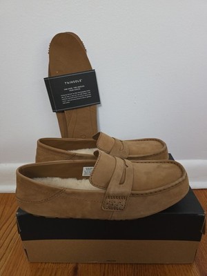 Mens UGG Burkman Premium Chestnut  Suede Loafer Shoe With Twin Sole Sz 9 New 