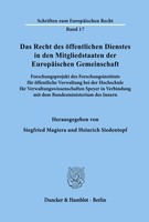 Siegfried Magiera (U. A.) | Das Recht Des öFfentlichen Dienstes In Den...