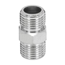 1/8 to 1/8 Air Brush Hose Adapter, 1PCS 1/8" BSP Male to 1/8" BSP Male