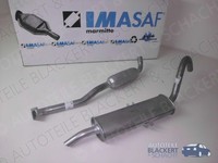 Imasaf Auspuffset Mitteltopf+Endtopf für Fiat 124 .0 Spyder Europa/America 72-85