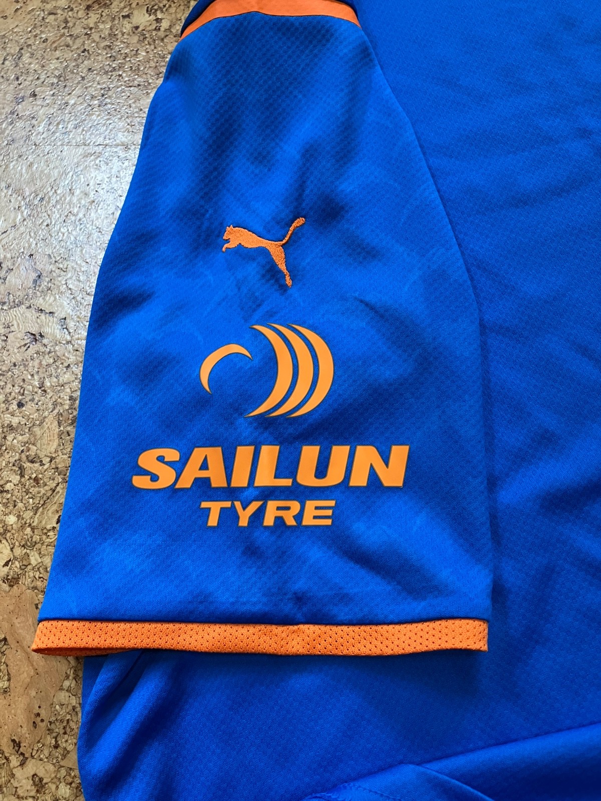 VALENCIA CF Soccer Football Third Jersey PUMA-Men's Extra Large BLUE 2021