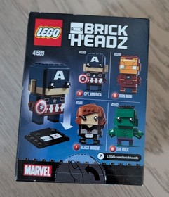LEGO BrickHeadz 41589 Captain America #5 Marvel 79pcs 2017 Retired New Sealed