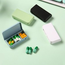 Portable Mini Pill Case 3-Grids Travel Home Medical Drugs Empty Container Box