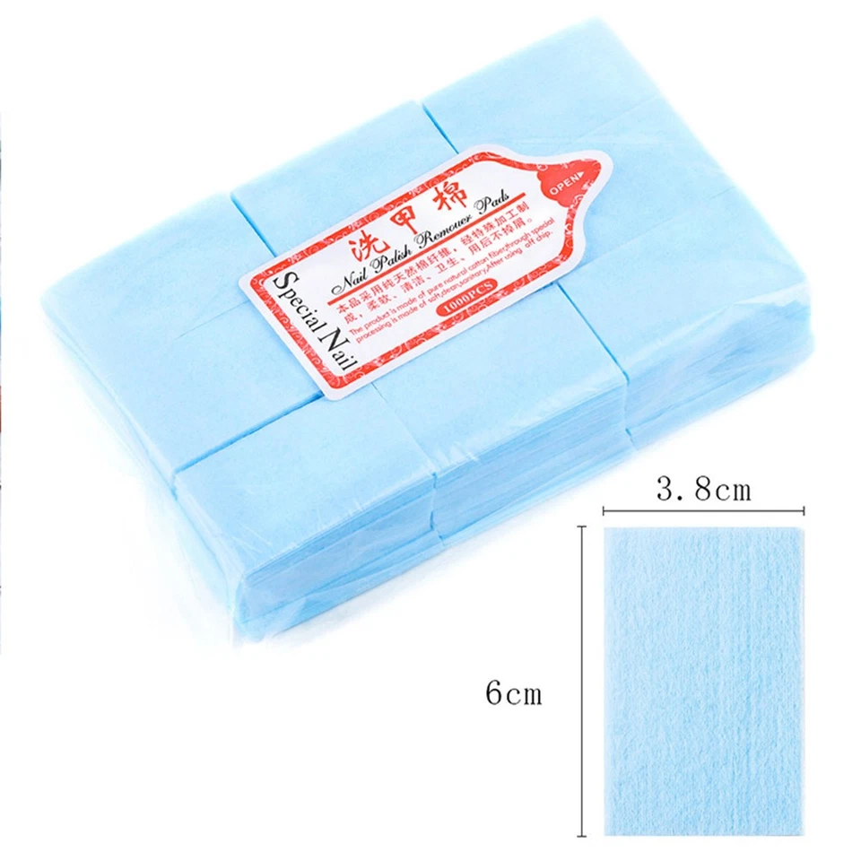 600 Pcs Cleaner Ongles Lingette Tampons Dissolvants Pour Vernis À De - Photo 3/4