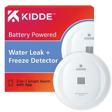 Smart Water Leak and Freeze Detector, Battery Operated