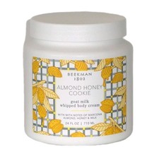 Beekman 1802 Almond Honey Cookie Goat Milk Whipped Body Cream 24 fl oz-SEALED