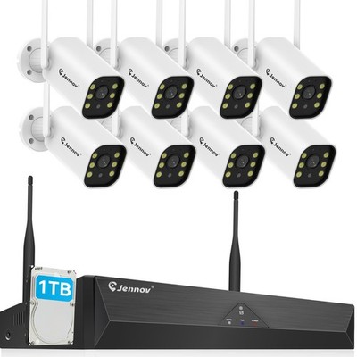 5MP 10CH NVR Security IP Camera System Outdoor Wireless Audio Wifi Home CCTV