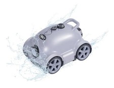 Hinice Cordless Robotic Pool Cleaner, Automatic Pool Vacuum Robot Grey