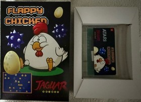 Atari Jaguar Flappy Chicken Cartridge Rare Homebrew
