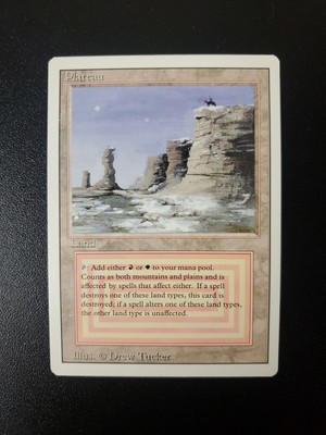 Plateau Revised Edition MTG Magic the Gathering Dual Lands NM Pictures Look!
