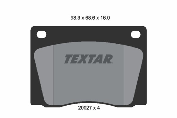 Bremsbelagsatz Scheibenbremse Textar 2002701 FüR Aston Volvo Mercedes W110 W112-image