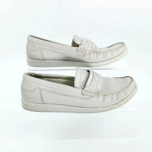 Mocassini Clarks in pelle grigio UK 9 5