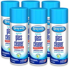 SprayWay Glass Cleaner with Foaming Spray for Streak-Free 15 oz pack of 6