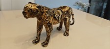 Collage Leopard Figurine Ornament Animal Sculpture Home Decor