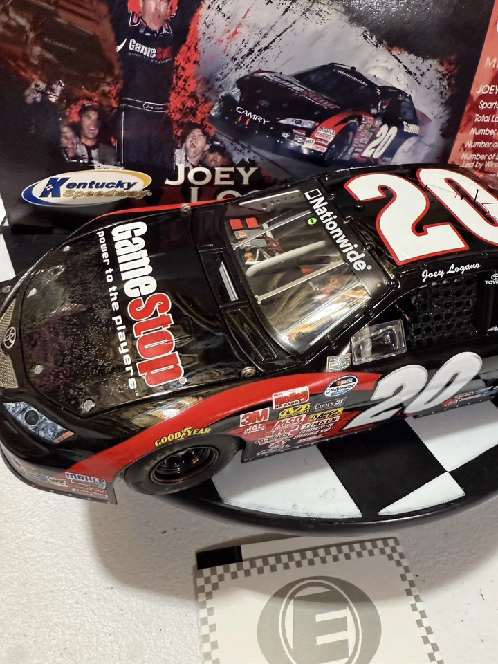 Joey Logano ELITE #20 GameStop Kentucky Win 2008 1/24 Nascar Diecast - Image 4 of 4