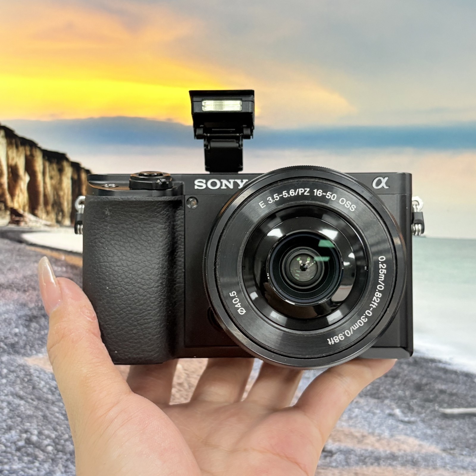 Sony Alpha a6100 24.2MP Mirrorless SLR Digital Camera W/ 16-50mm Lens English