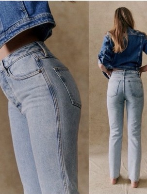 Sezane Brut Sexy Jeans Bleach Light Wash Size FR 36 | US 4