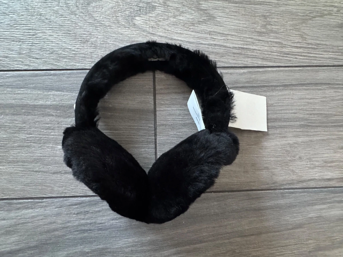 UGG Black Shearling Ear Warmer Headband UGG Australia Headband Hats for Women for sale - eBay main image 2