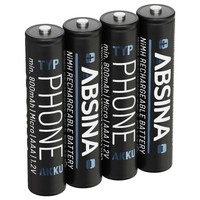 4Er Multipack Absina Micro (Aaa)-Akku Nimh 1.2 V 4 St.