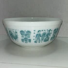 Vintage PYREX #403 Amish Butterprint - Turquoise On White - 2 1/2 Qt Mixing Bowl