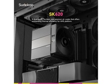Sudokoo SK620 AM5 Air Cooler: 6 Heatpipes Dual Tower CPU Air Cooler for AM5