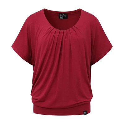Forplay T-Shirt Damen Beth bordeaux Basics 95% Viskose, 5% Elasthan S