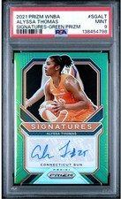 2021 Panini Prizm WNBA #SG-ALT Green Auto Alyssa Thomas PSA 9