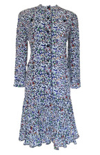 Vintage Saks Fifth Avenue Skirt Suit Size 4 Women Floral Print Drop Pleat Skirt