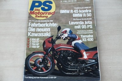 5) PS Sport Motorrad 03/1982 - Cagiva SST 350 mit 27PS - Yamaha SR 500 mit Squir